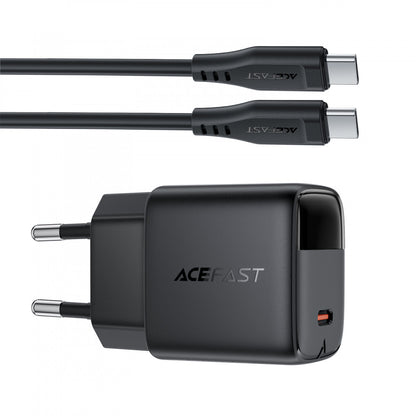 Зарядное устройство для Acefast A115, 30 Вт, PD, кабель USB-C – USB-C (1.2 м)