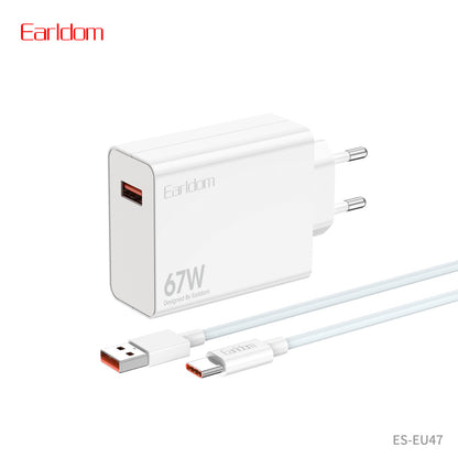 Home Charger | 67W | PD | USB C Cable (1m) — Earldom ES-EU47