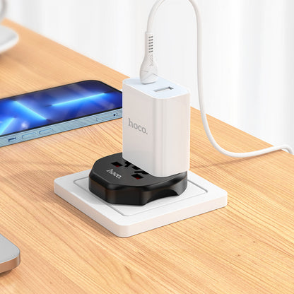 Мережевий перехідник Hoco AC6 — White