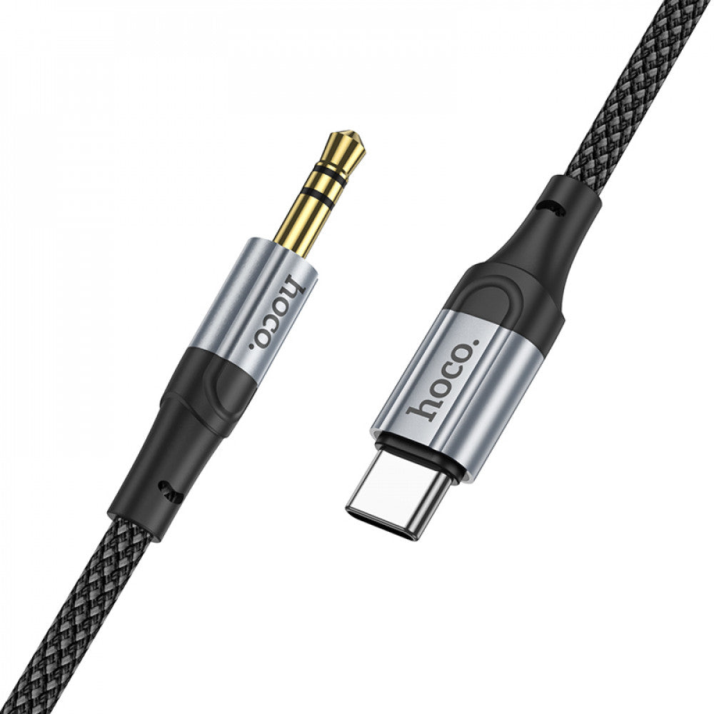 Cable Aux to USB C (1m) – Hoco UPA26 – Black