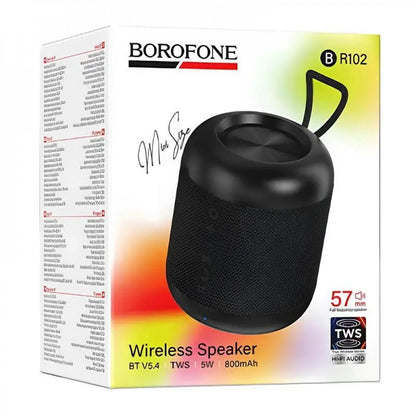 Портативный Bluetooth-колонка Борофон БР102 — Черный обсидиан