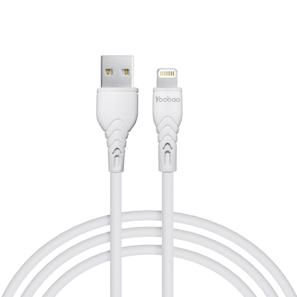 Lightning cable 2.1A (1m) Yoobao C4 - White