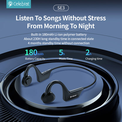 Bluetooth headphones Celebrat SE3 – Black