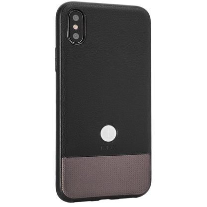 iMax Leather Back Cover Samsung S8(G950) — Black