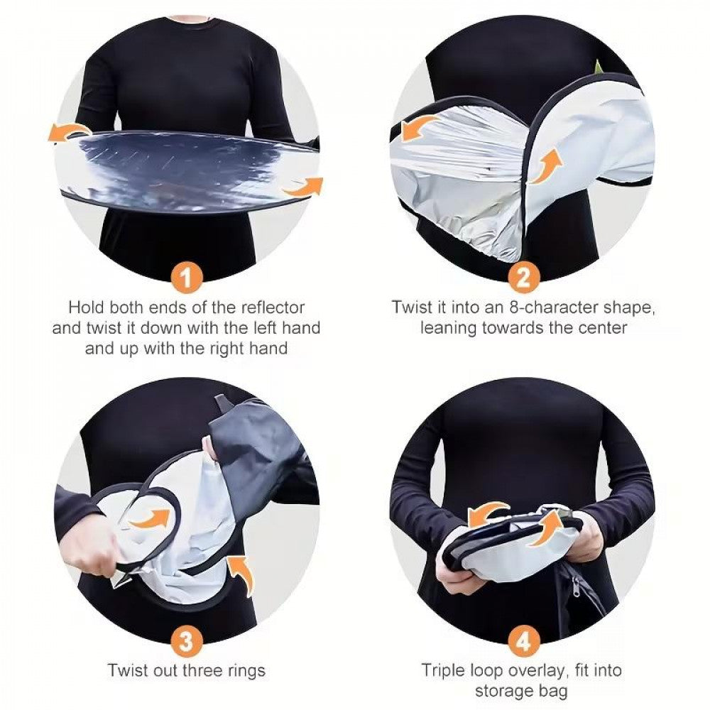 Рефлектор відбивач світла для фото відеозйомки 5в1, 110см