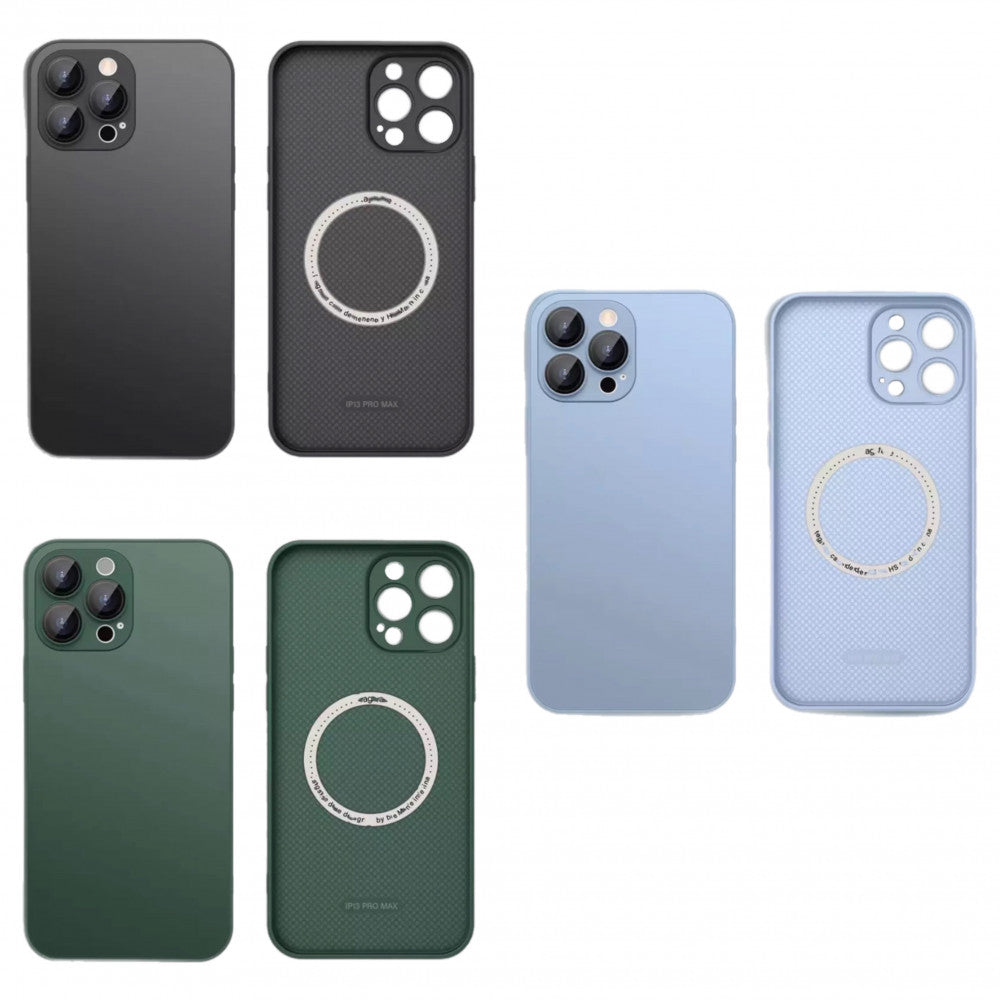 Protective camera Case with MagSafe iPhone 12 – Cangling Green