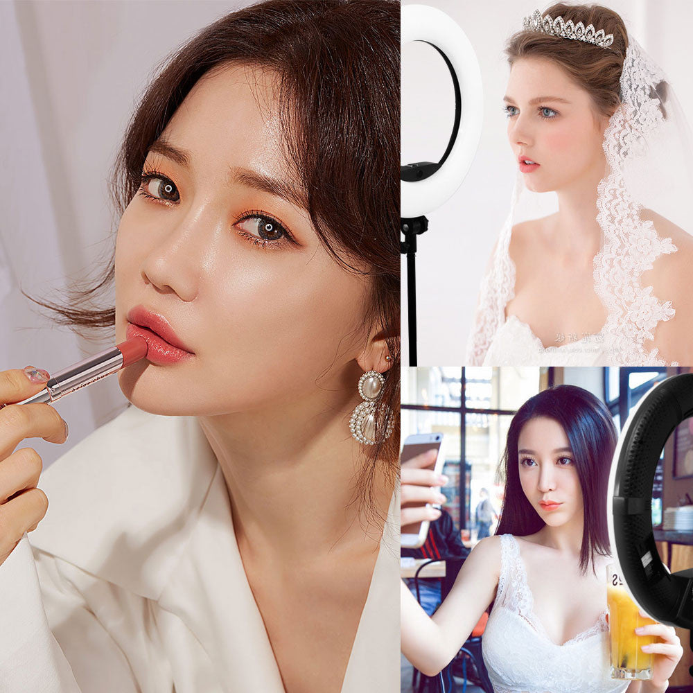 Ring lamp LED Veron FS-480 II LSD White with mirror 45cm 48W 2700-7500K