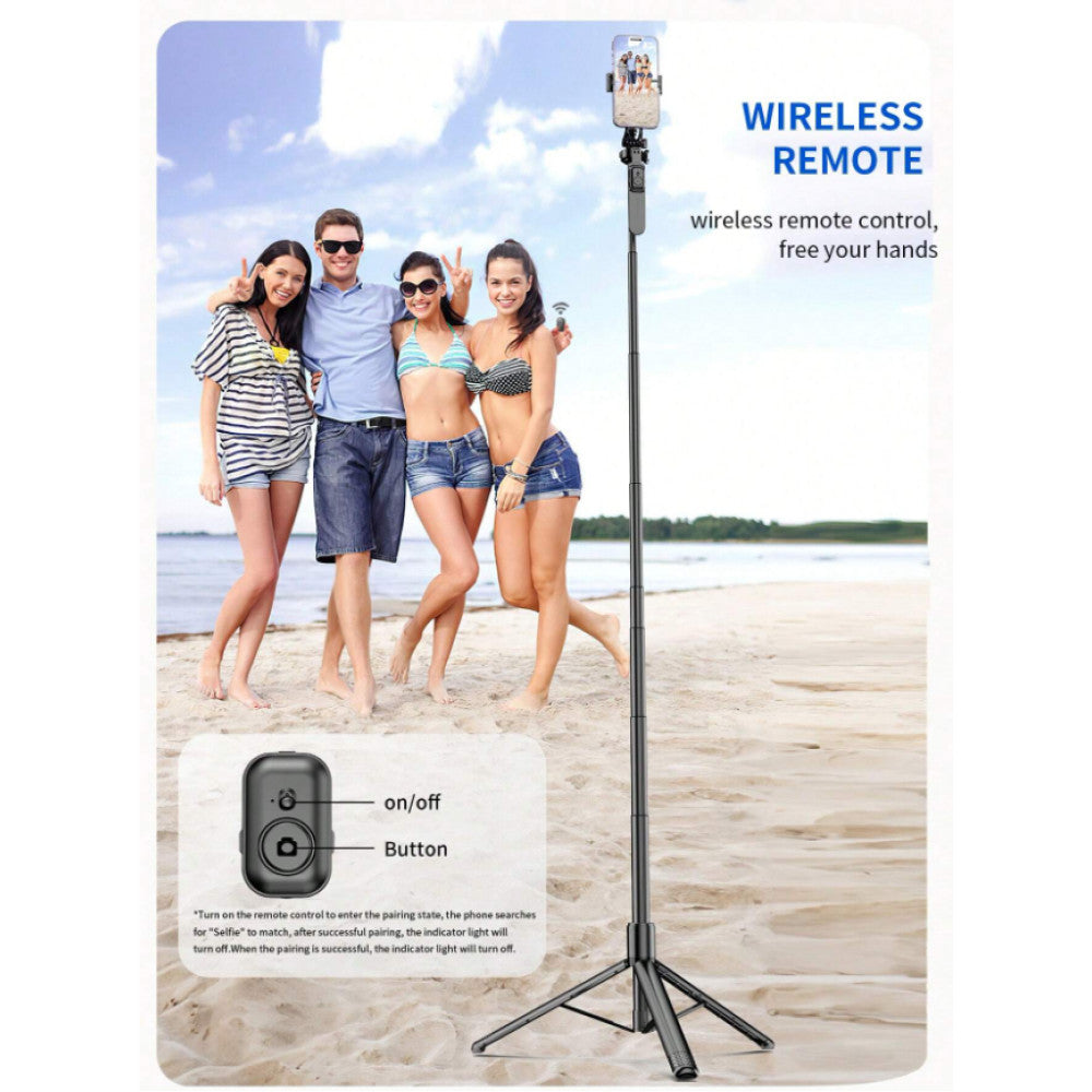 Monopod Tripod | 2.02m | — C08 | Button Bluetooth |