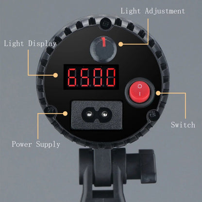 LED Floodlight LED RGB | YM-80 | 18x7.5 cm | RGB 5 Color | 3200K-6500K | Remote