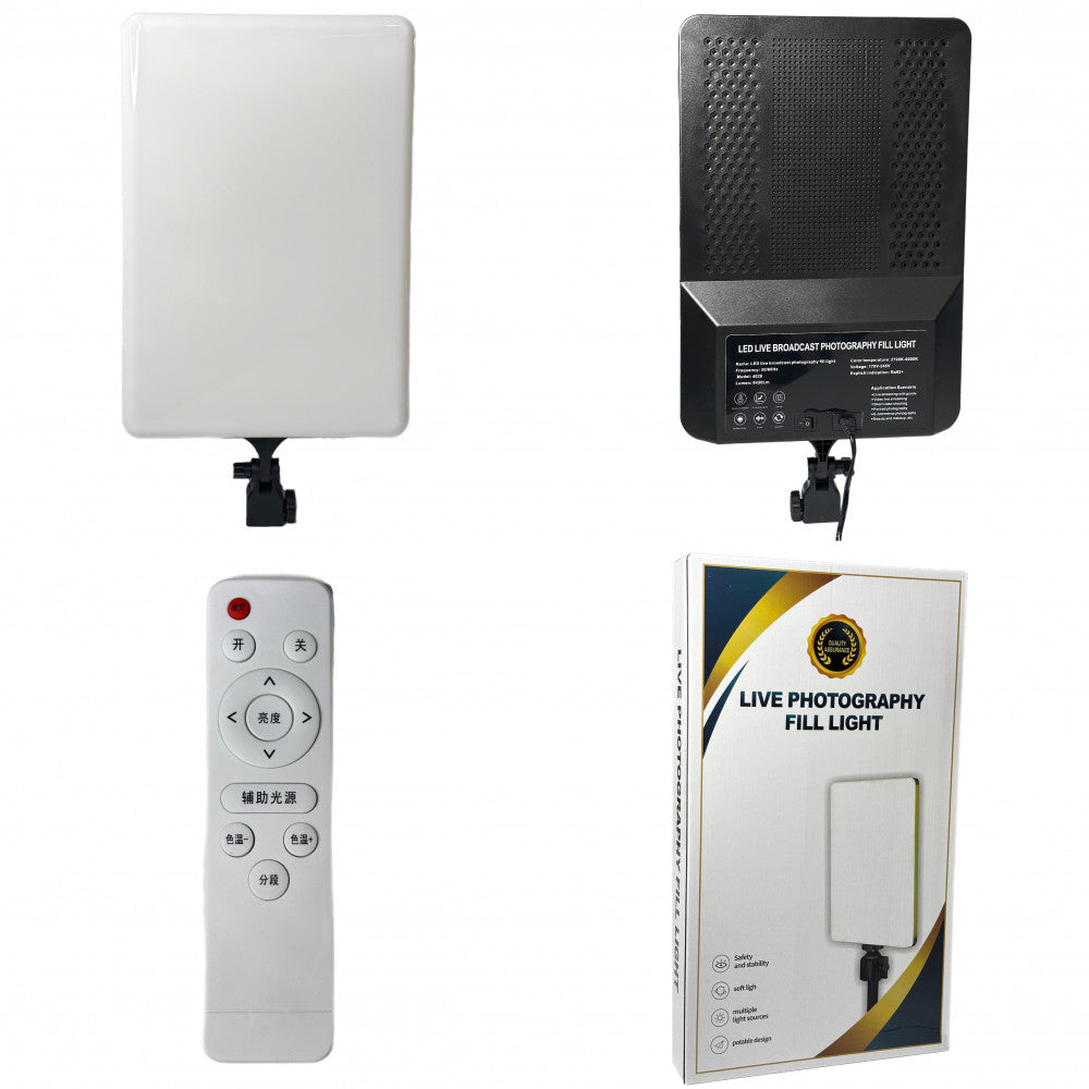 Video light lamp LED 4028 40x28 cm 204, Lights 2700K-6000K