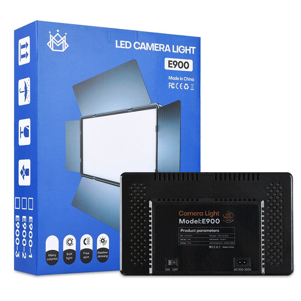 Video light lamp LED E900 30x17 cm 768 Lights 3000K-6500K Remote