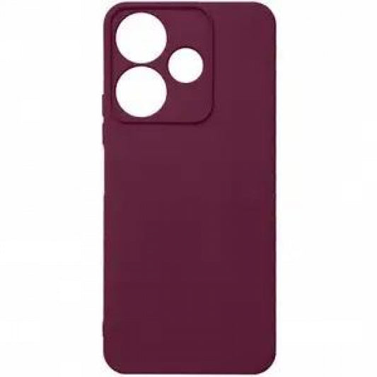 Original Silicone Case Xiaomi Redmi Note 14 5G — Maroon