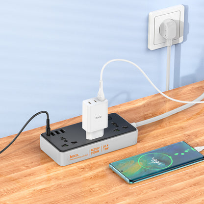 Power Extension 3U | 3P | 1C — Hoco AC7 L=3M — Black