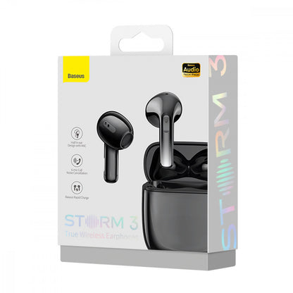 Bluetooth headset TWS Baseus (NGTW1401) Storm 3 – NGTW140101 Black