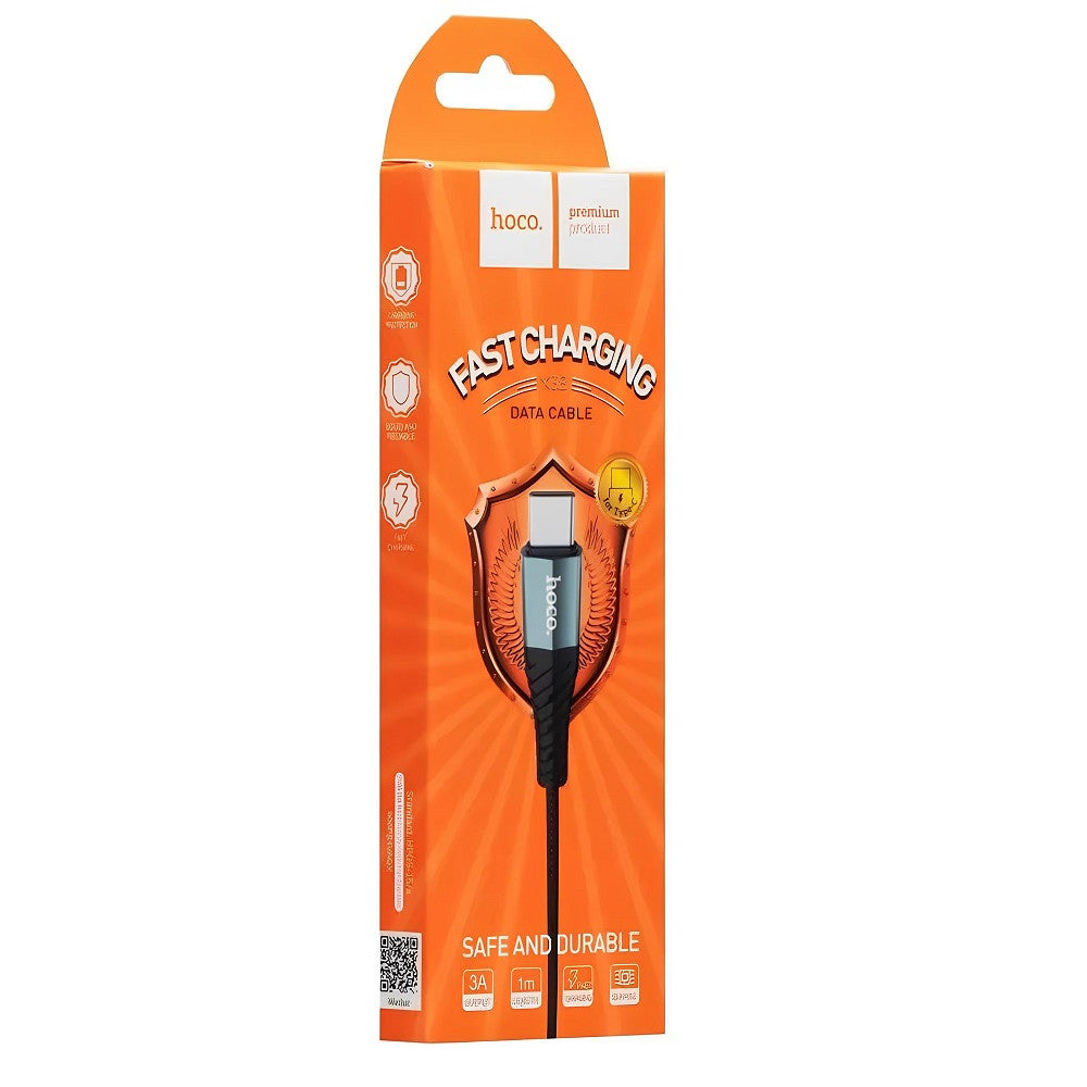 Cable USB C 3.0A (1m) Hoco X38 – Black