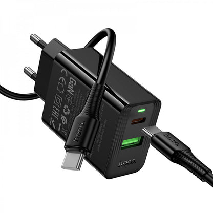 Home Charger 30W PD QC3.0 C to C Cable (1m) Hoco CS95A