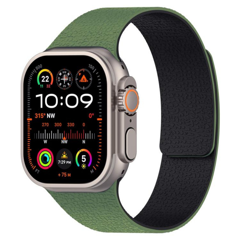 Ремінець Magic Silicon Apple Watch 38 mm 40 mm 41 mm — Dark Geen&Black