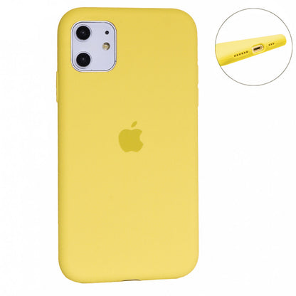 Original Silicone Case Full Size iPhone 11 — Yellow (4)