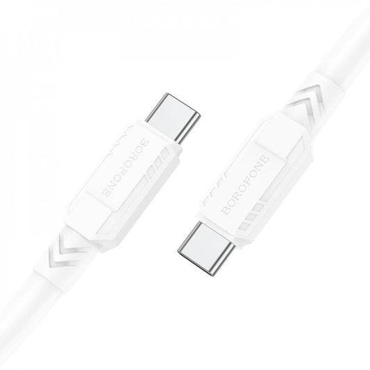 Кабель USB C to C 60W (1m) Borofone BX81 — White