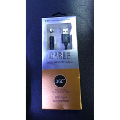 Lightning cable 2A (1m) Magnetic 360 Black