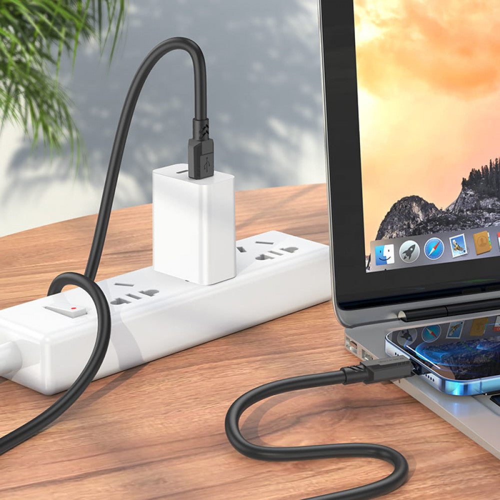 Lightning cable 2.4A (1m) Borofone BX81 – Black