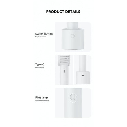 Портативный мини вентилятор WT-F69 White  - 2000 mAh