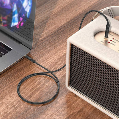 Aux cable (Male to Male) (1m) Borofone BL16 – Black