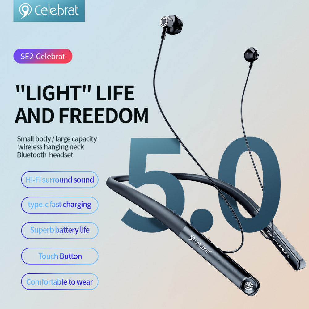 Bluetooth headphones Celebrat SE2 – Black