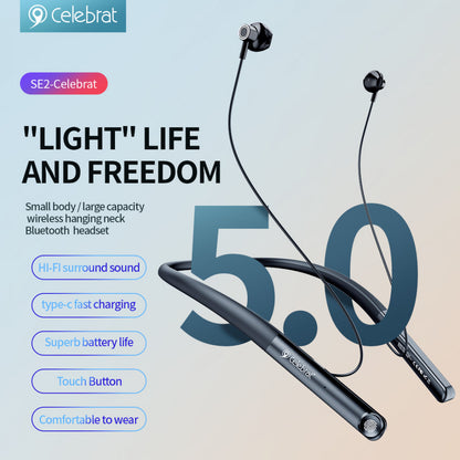 Bluetooth headphones Celebrat SE2 – Black