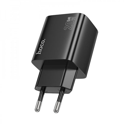 Home Charger | 20W | 2PD | 2U – Hoco N55 – Black