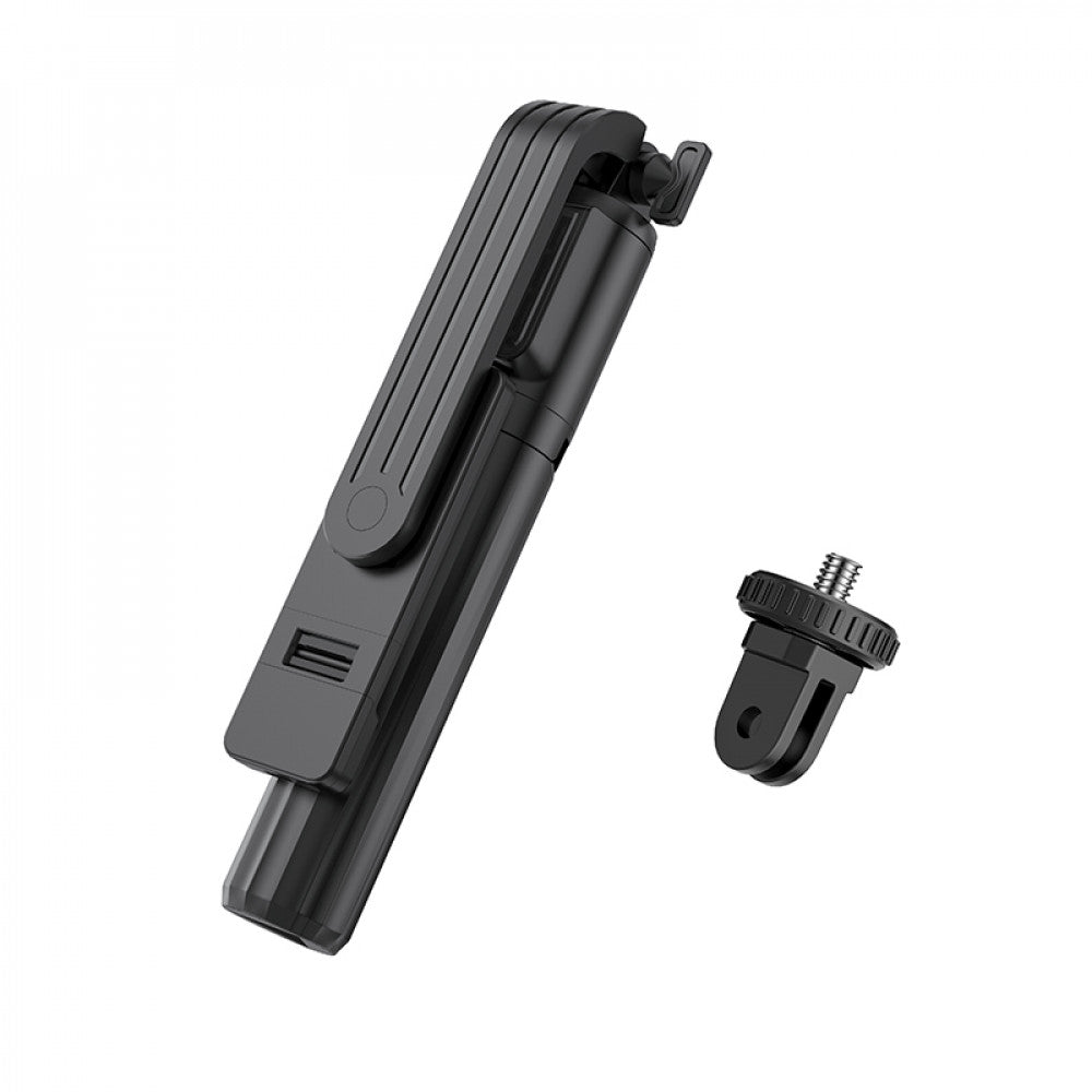 Live Broadcast Holder – Hoco K15 Treasure aluminum alloy fill light gimbal version live broadcast support – black