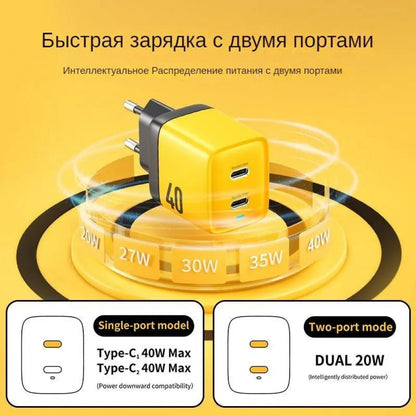 Home Charger 40W GaN 2 PD Veron TC-35