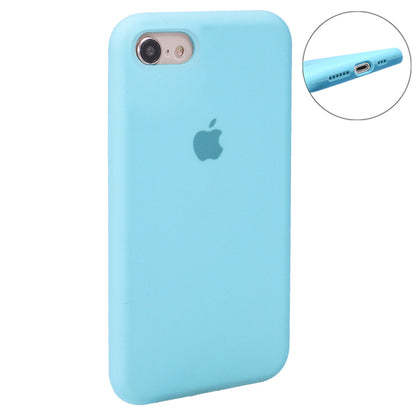Original Silicone Case Full Size iPhone 7 ; 8 ; SE 2020 — Blue Bird Feather