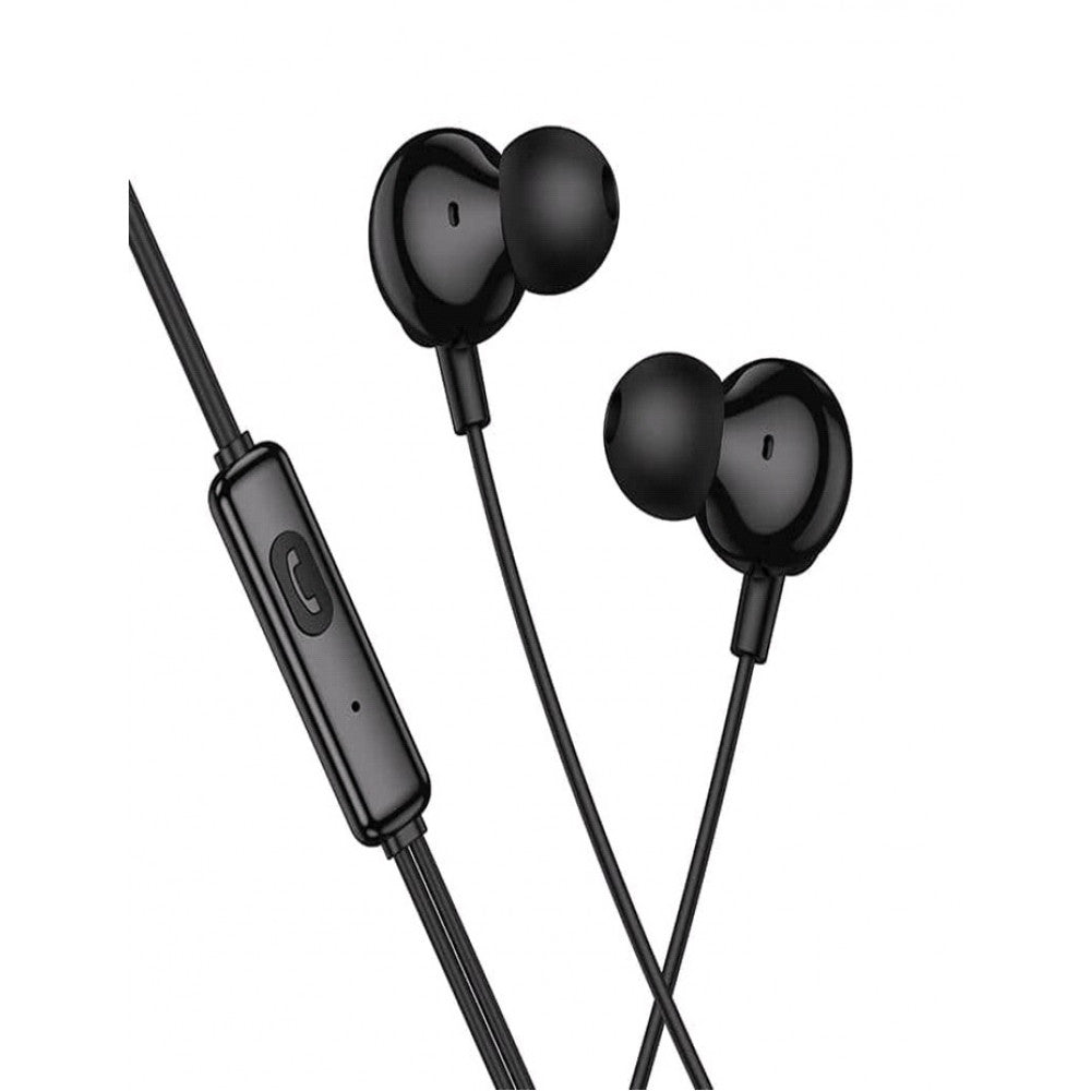 3.5mm Earphones With Mic — Hoco M117 — Black