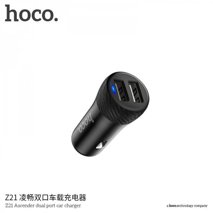 Car Charger 3.4A 2U Hoco Z21 – Black