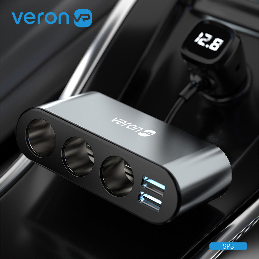 Cigarette Lighter Splitter | 3S | 3.1A | 2U — Veron SP3