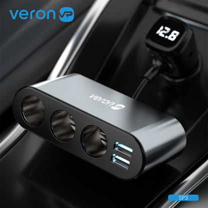 Cigarette Lighter Splitter | 3S | 3.1A | 2U — Veron SP3