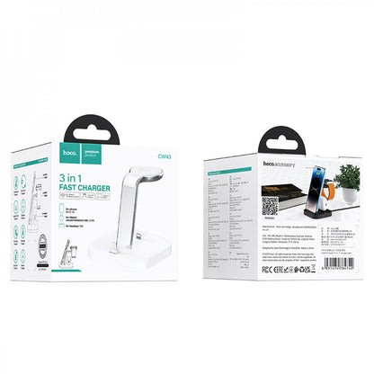 Wireless Charger 3 in 1 Hoco CW43 – black