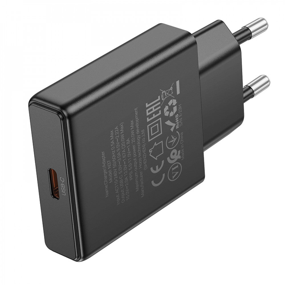 Home Charger 20W PD3.0 Hoco N37 – Black