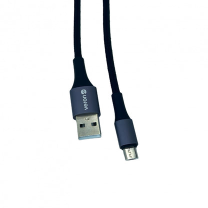 Cable Micro 2.4A (1m) Veron NM09 Nylon – Black