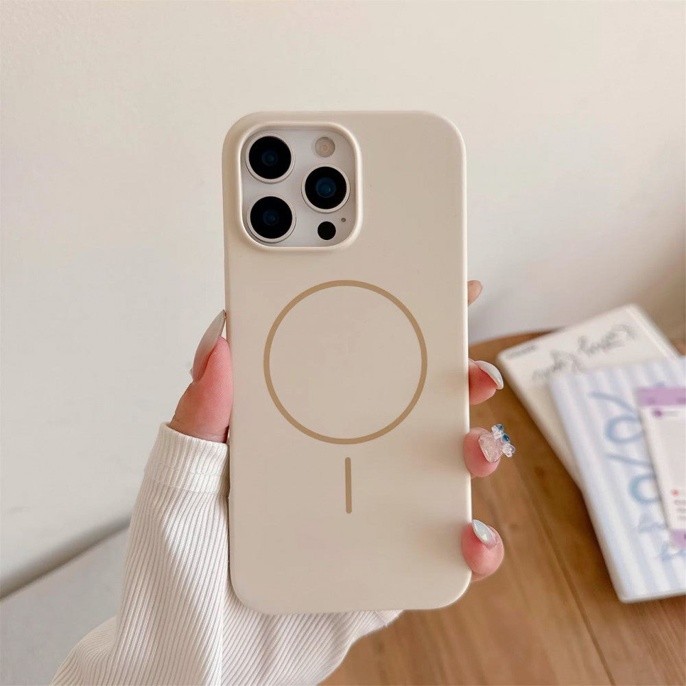 Silicone Case HC with MagSafe — iPhone 17 Pro — Stone
