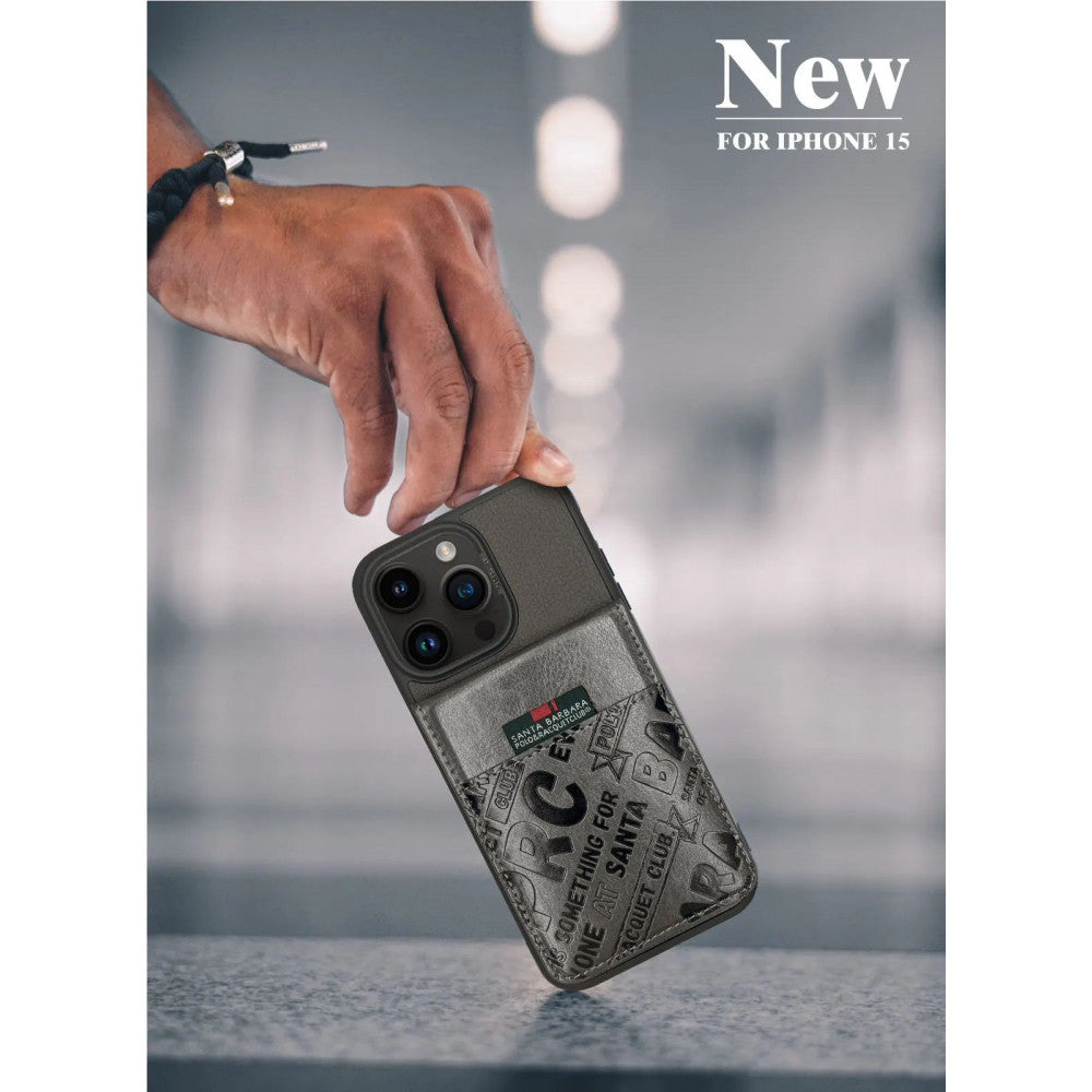 Polo Timothy Leather Case iPhone 15 Pro Max — Black