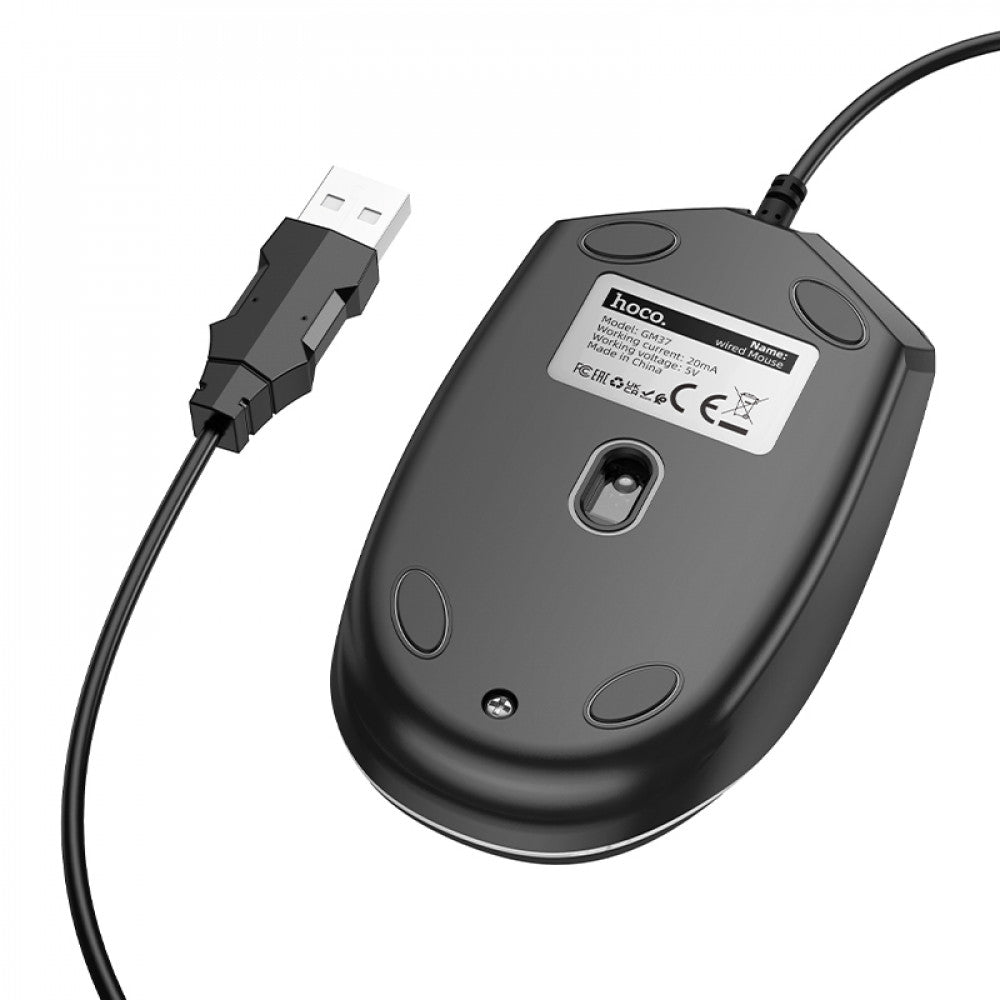Дротова миша — Hoco GM37 — Black