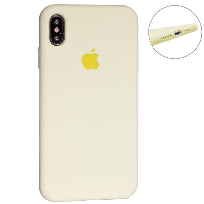 Original Silicone Case Full Size iPhone X ; XS — Mellow Yellow (51)