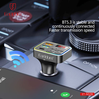 Fm Modulator MP3 | Car Charger | 3.1A | 2U | 1C — Earldom ET-M109