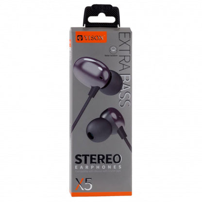 Headphones with microphone 3.5mm Yison X5 – Black