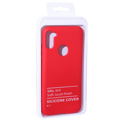 Original Silicone Case Samsung A11 2019 — Red (14)
