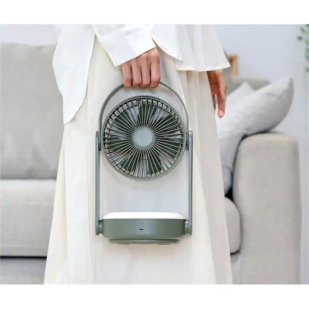 Портативный мини вентилятор WT-F62 - 10000 mAh — Green