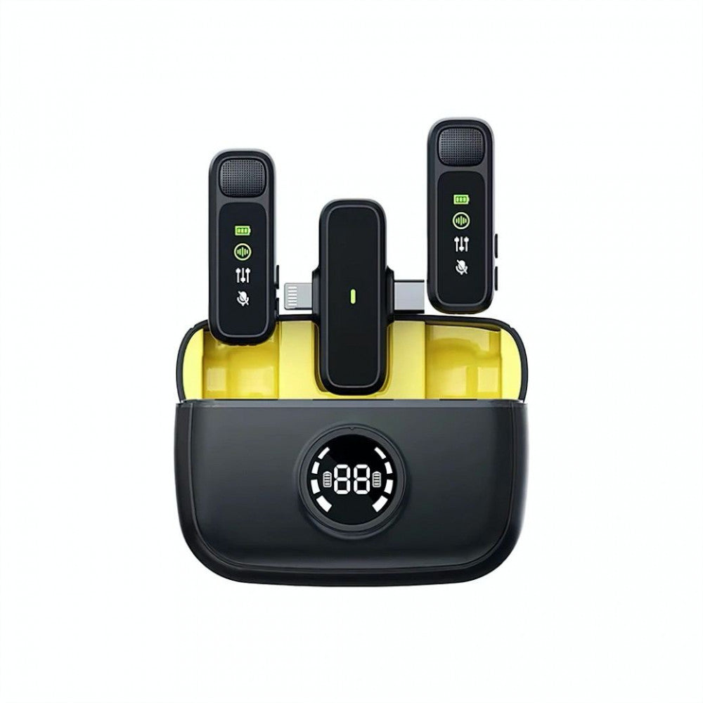 Беспроводной микрофон для телефона USB C+Lightning — Wiwu Wi-WM003
