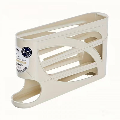 Трьохрівневий контейнер для зберігання яєць на колесах для холодильника